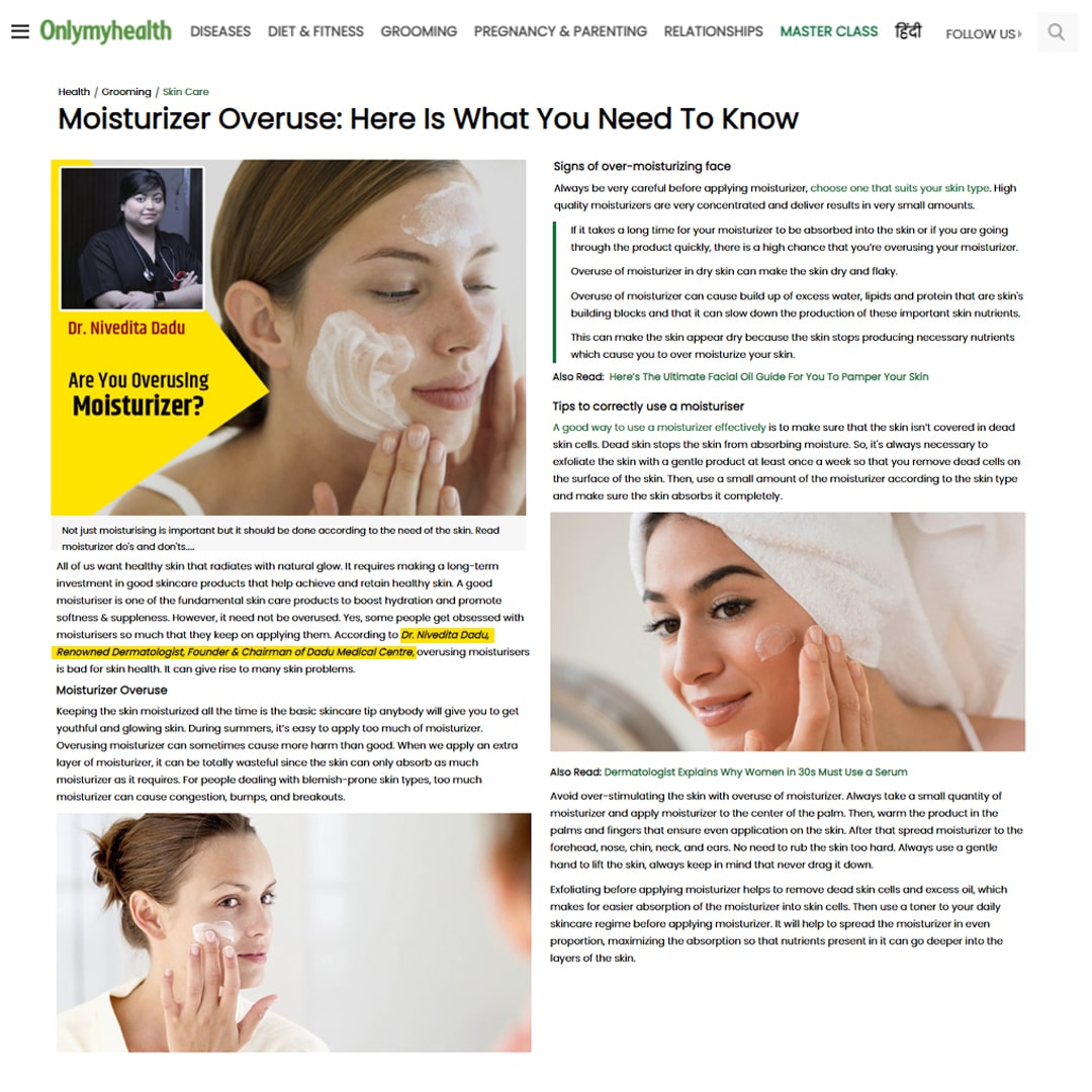 Moisturizer Overuse: Here Is What You Need To Know